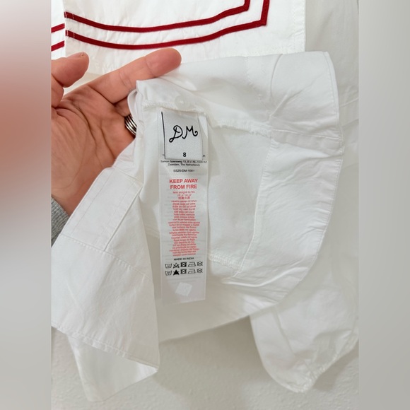 SoldπππDamson Madder Elise Cotton Shirt Blouse Sislze S-M - Picture 4 of 9